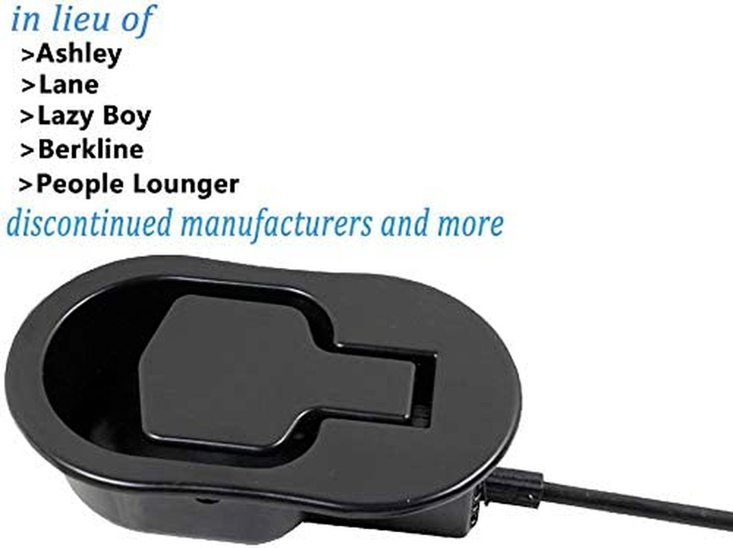 Universal Black Metal Recliner Replacement Parts Pull Handle for Sofa with Cable