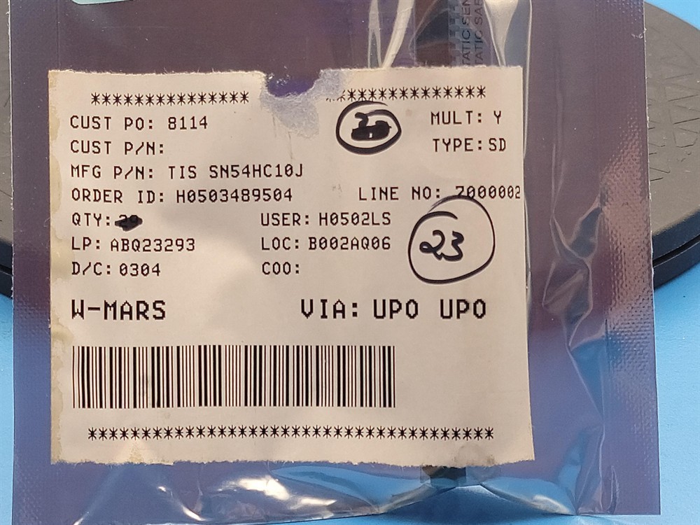 New (2pcs) SN54HC10J TEXAS INSTRUMENTS IC Logic