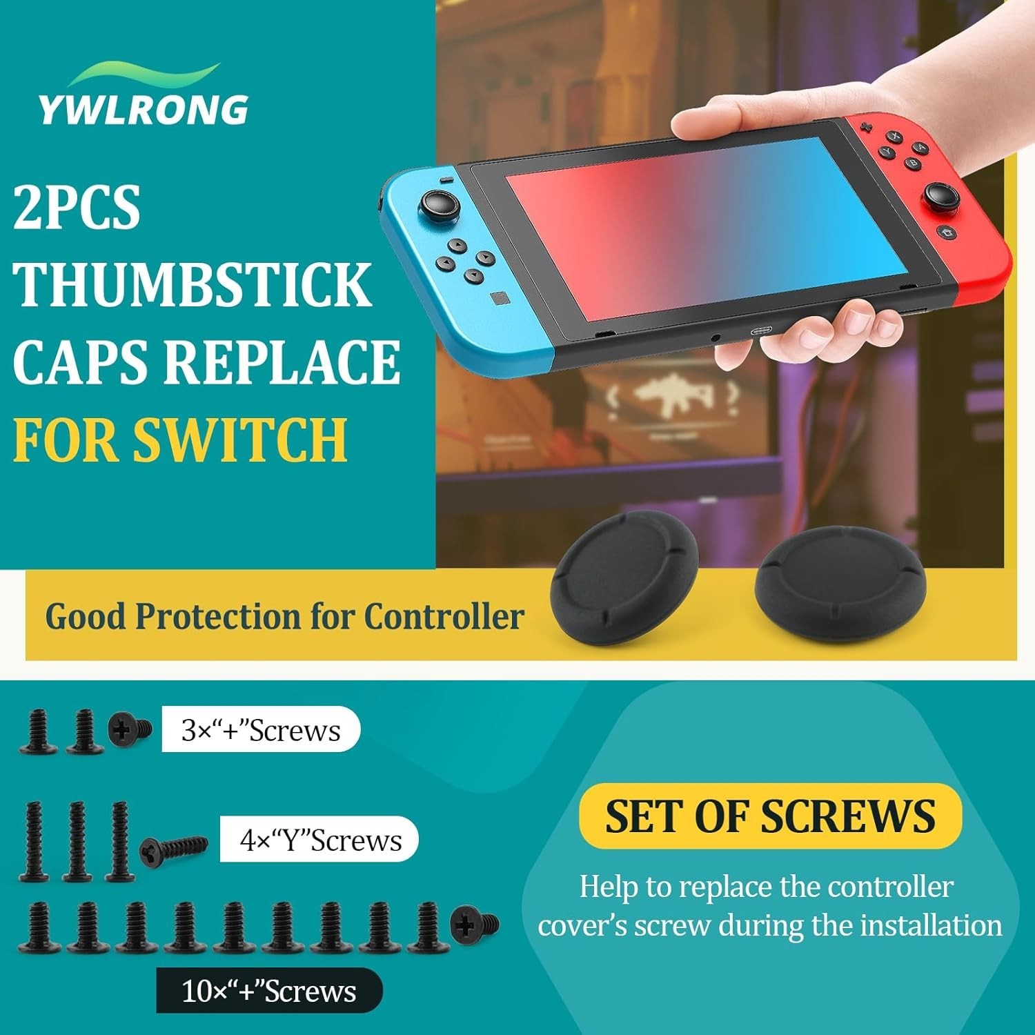 2PCS Kickstand Nintendo Switch Stand Back Shell Holder Replacement Nintendo
