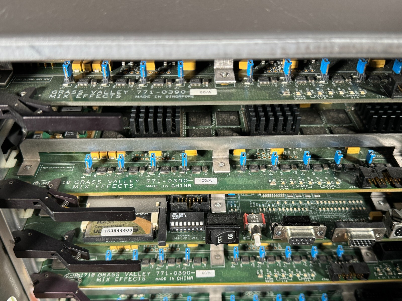 Grass Valley Karrera Classic Frame 96 inputs X 48 outputs. 4 ME’s