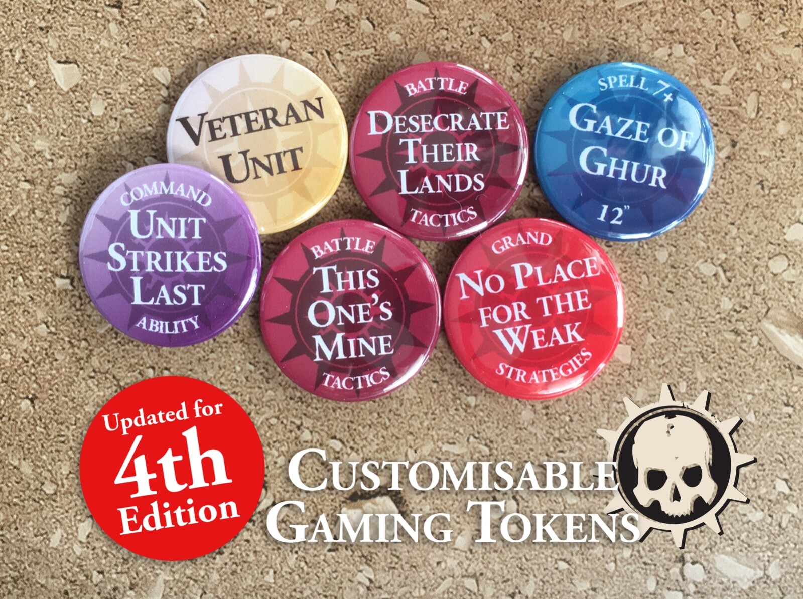 Daughters of Khaine 4th Edition NEW - Traits, Artefacts & Spell Tokens Warhammer