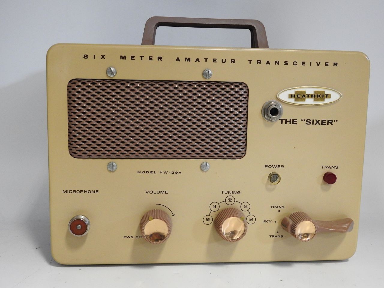 NICE LOOKING HEATHKIT "BENTON HARBOR LUNCHBOX" HW-29A "SIXER" FOR RESTORATION