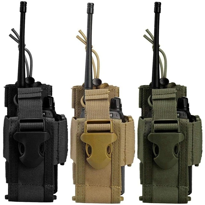 Outdoor Tactical Molle Radio Walkie Talkie Holder Bag Military Magazine Pouch