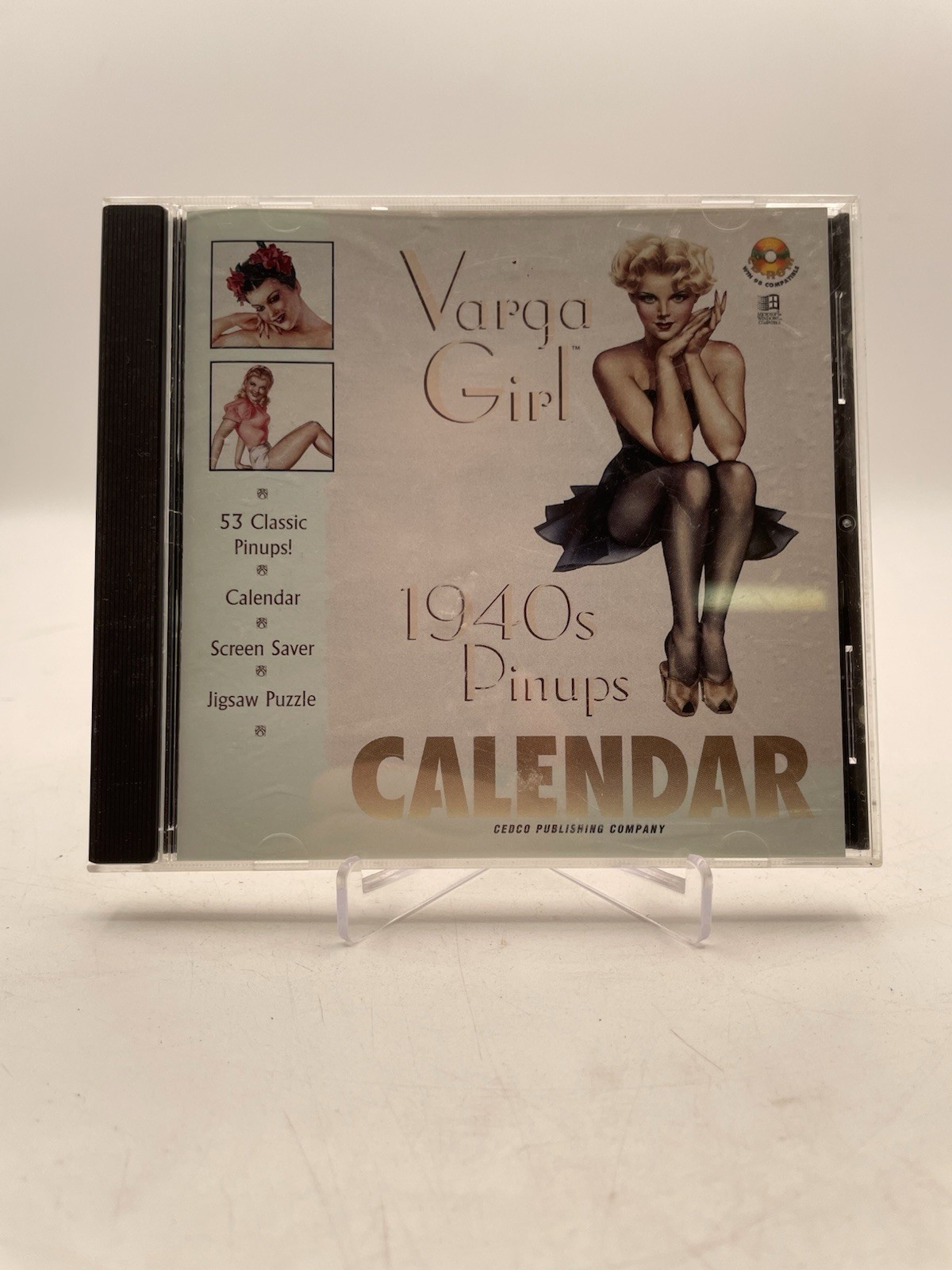 VARGA GIRL 1940s Pinups Calendar/Screen Saver/Jigsaw Puzzle Cedco