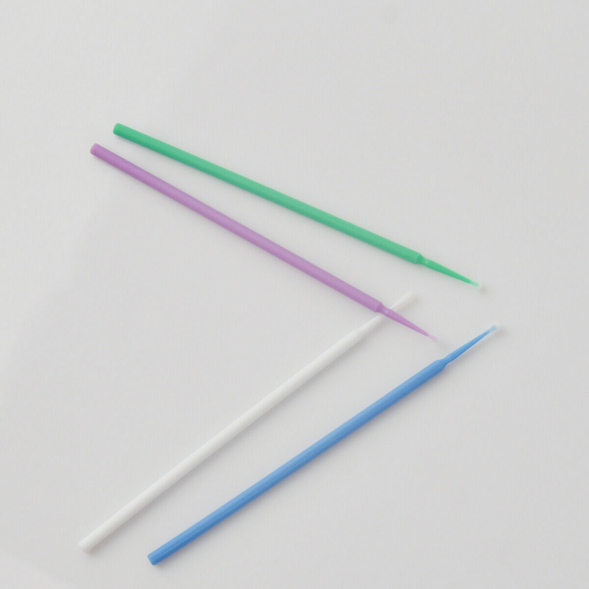 100 Pcs Dental Disposable Bendable Micro Applicators Brushes Small Purple 1.5mm