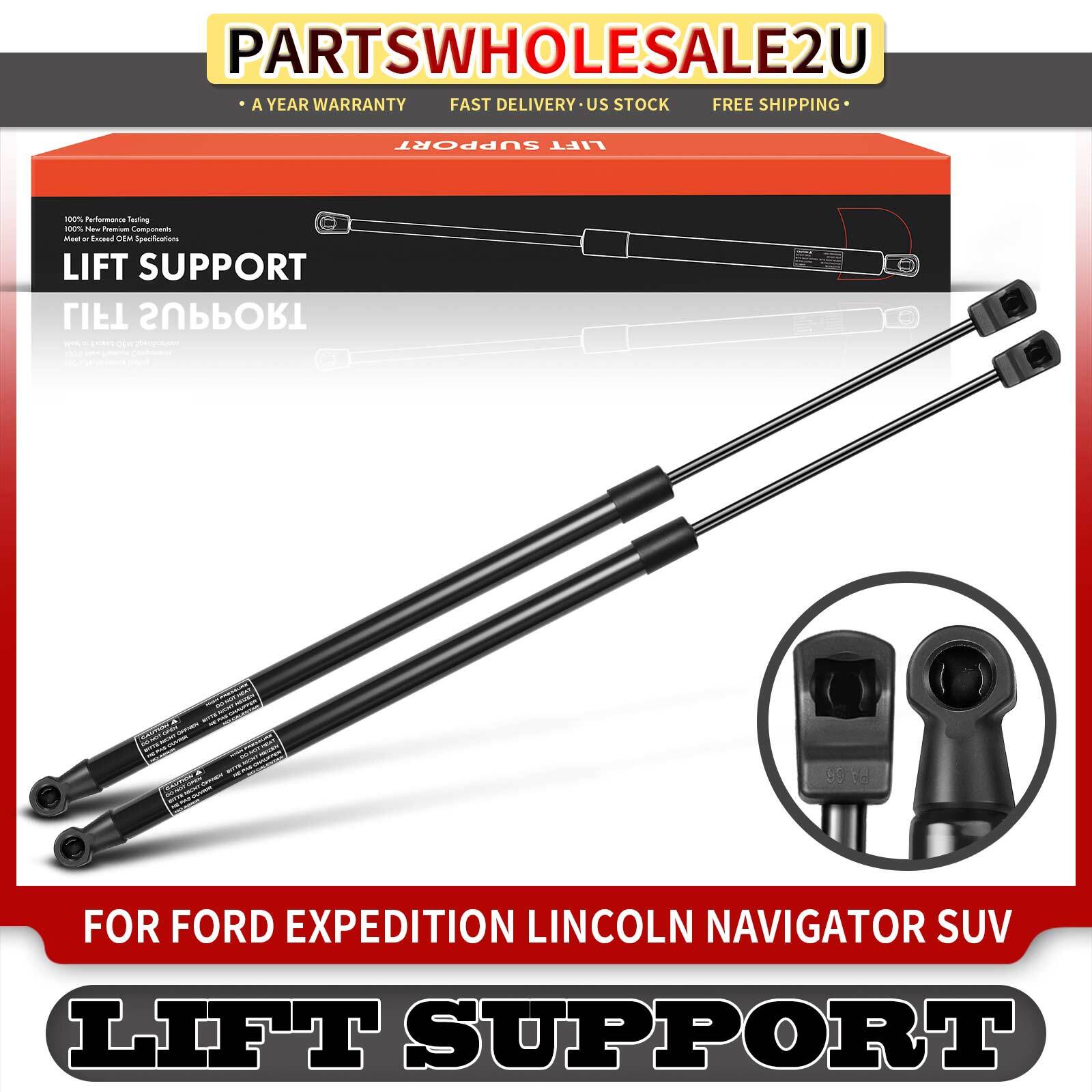 2x Rear Window Glass Lift Supports Struts For Ford Expedition Lincoln 2007-2017