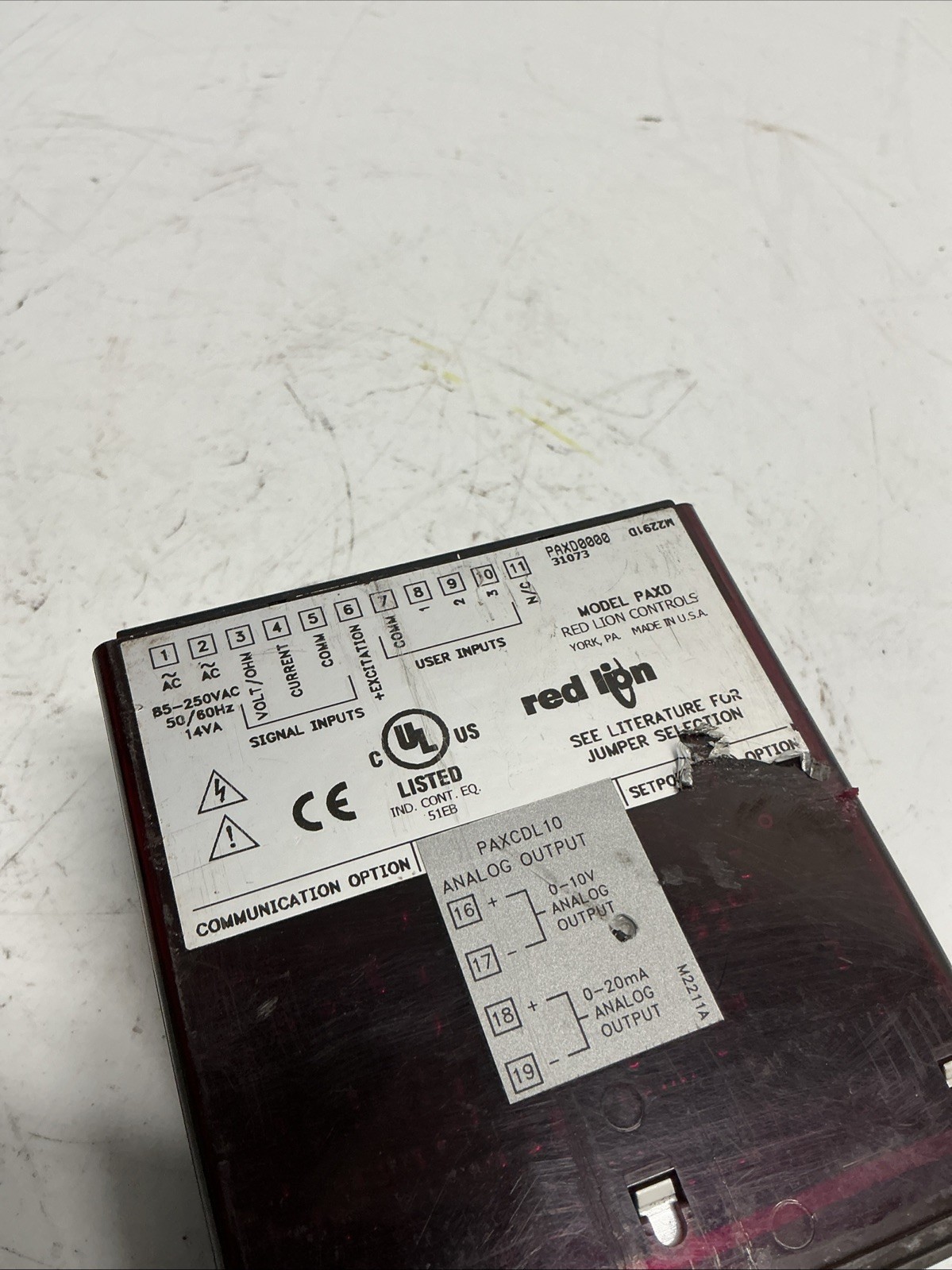 red lion PAXD PAXD0000 Panel Meter H-083