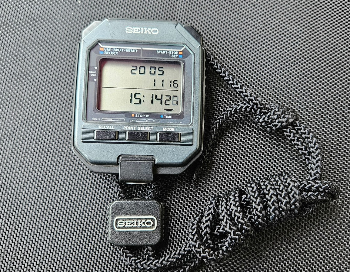Vintage Seiko S111-5009   Back To The Future Doc Brown Stopwatch