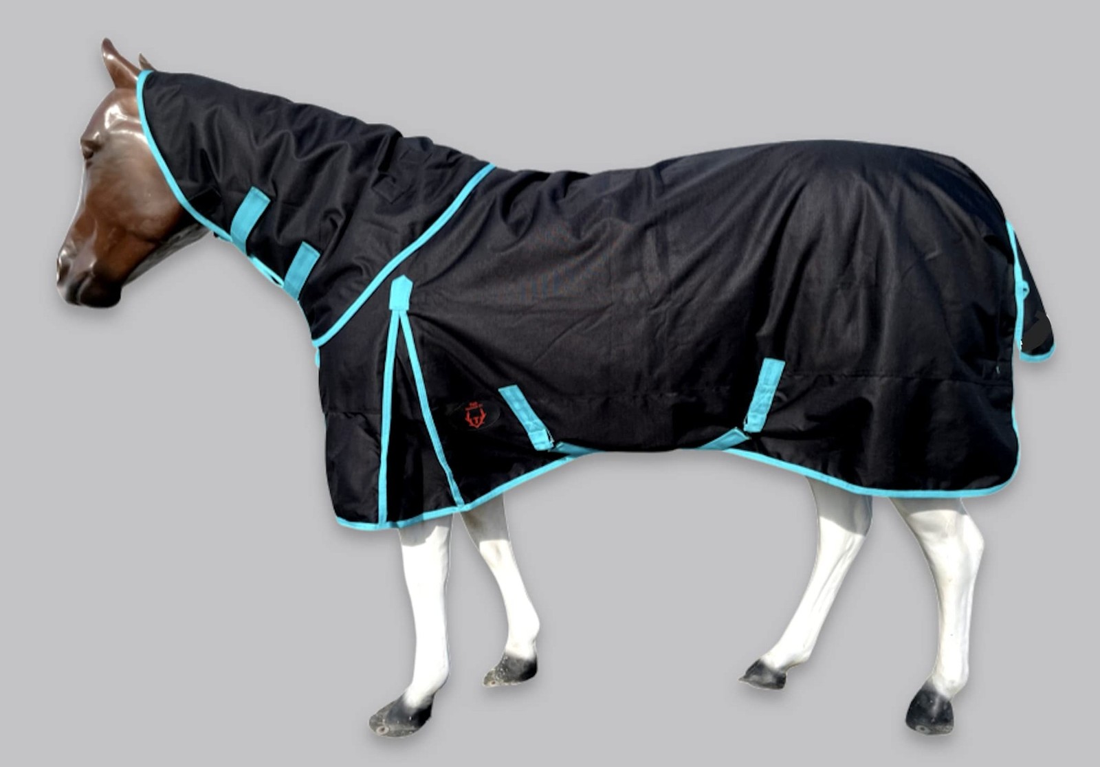 Horse RAIN Sheet with Neck Cover | 1200Denier Horse Rainsheet with Hood | Hor...