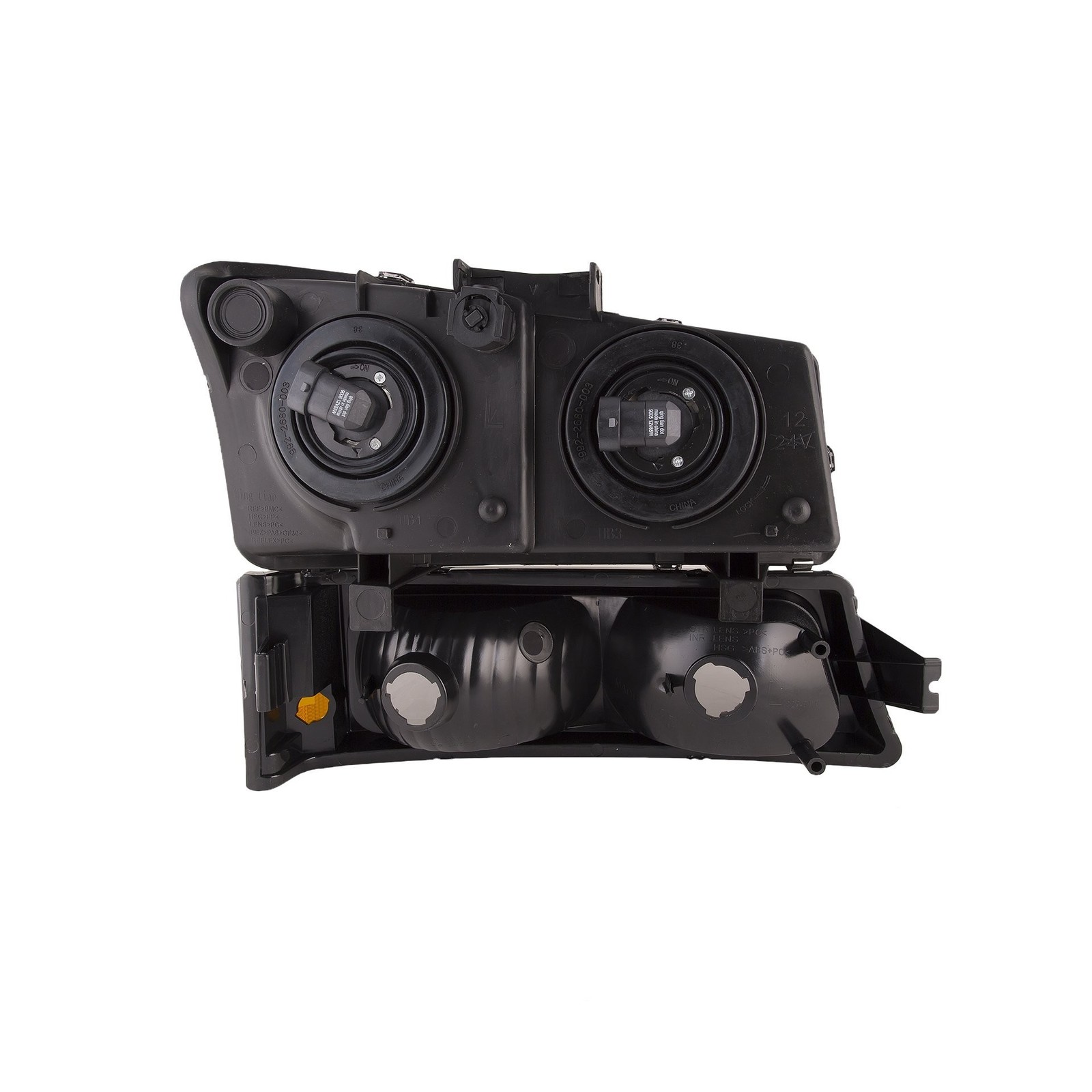 HEADLIGHTSDEPOT Headlight Assembly Compatible with 2003-2007 Silverado Avalan...