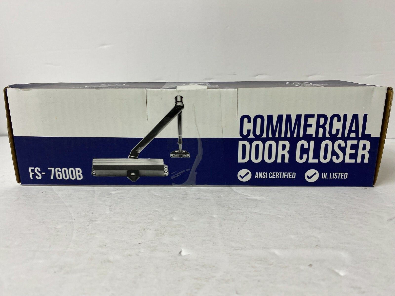 Fortstrong Commercial Door Closer FS-7600B, Black Heavy Duty Closer - Open Box