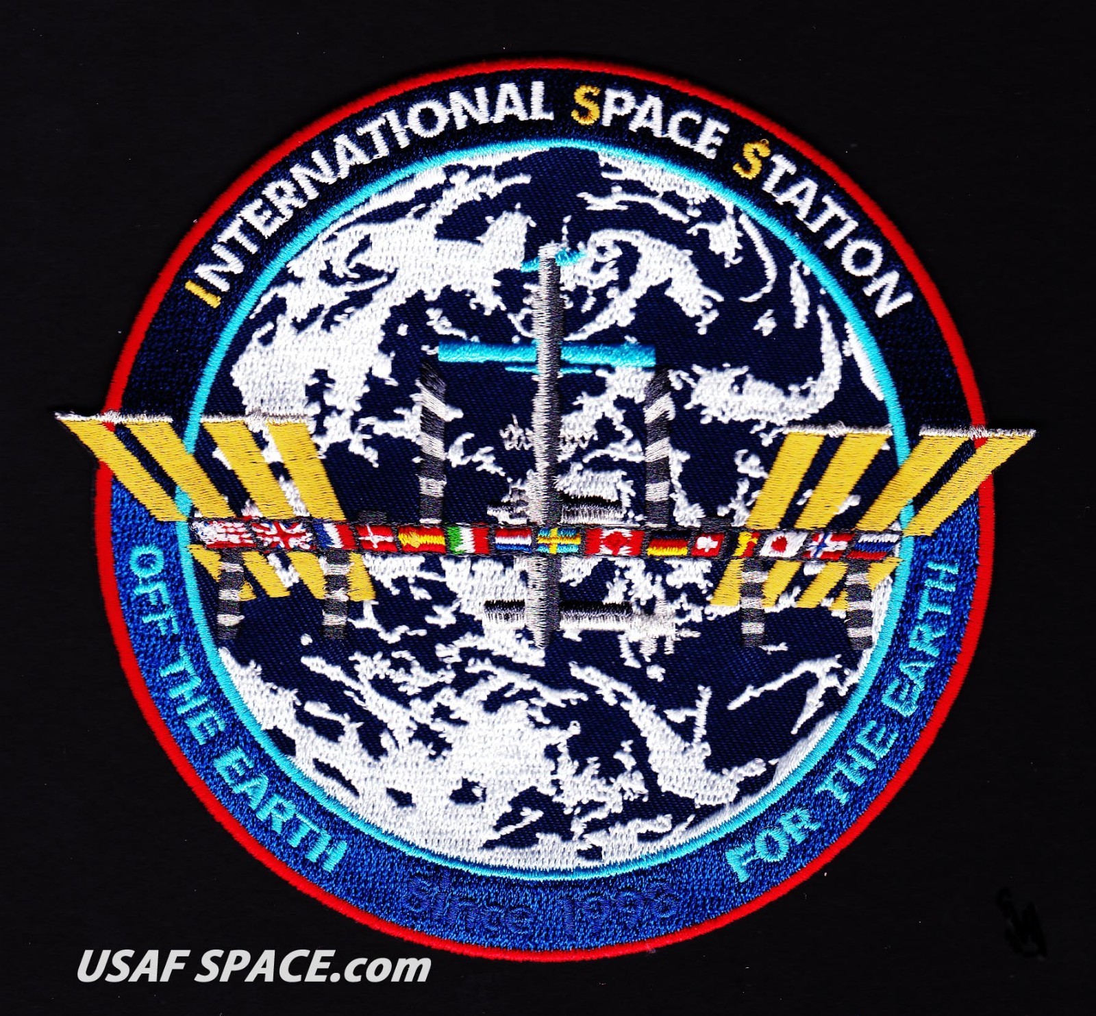 ORIGINAL ISS INTERNATIONAL SPACE  STATION-TIM GAGNON-COMMEMORATIVE- 5"-PATCH