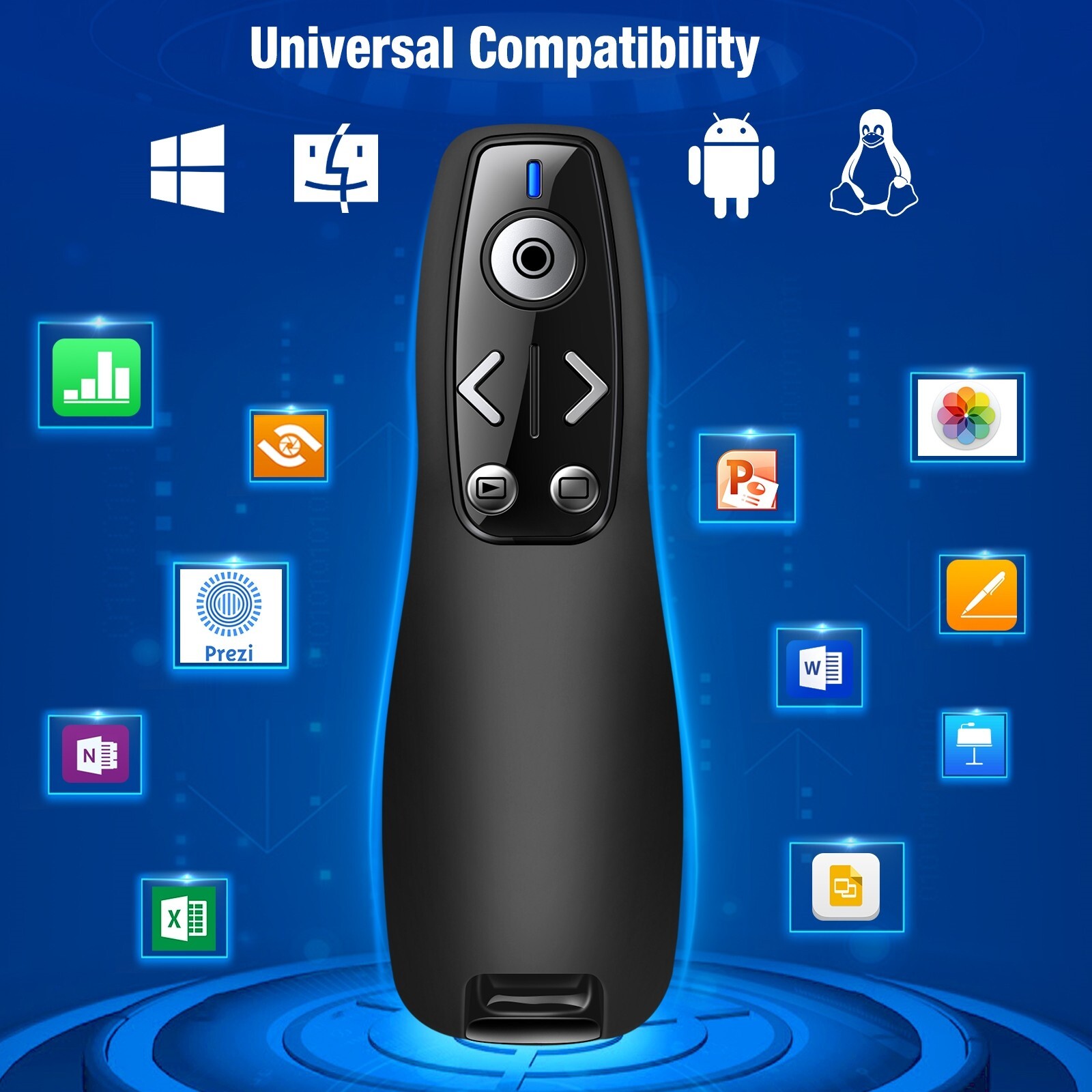 For PC Power point Presentation Remote Wireless Presenter Laser Pointer Clicker