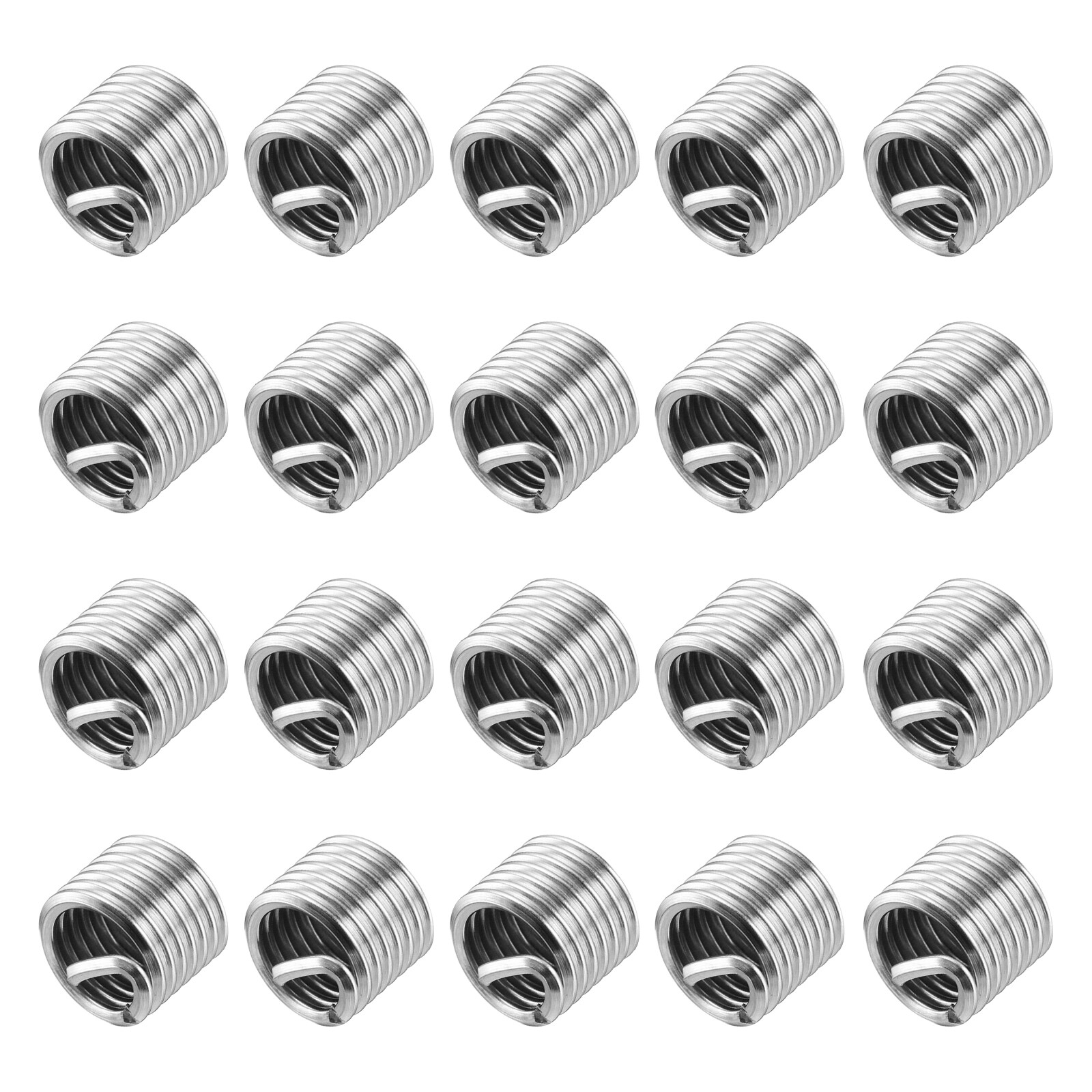 20pcs Wire Thread Inserts 3/8-16 UNC 1.5D Helical Threaded Sleeve Thread Repair