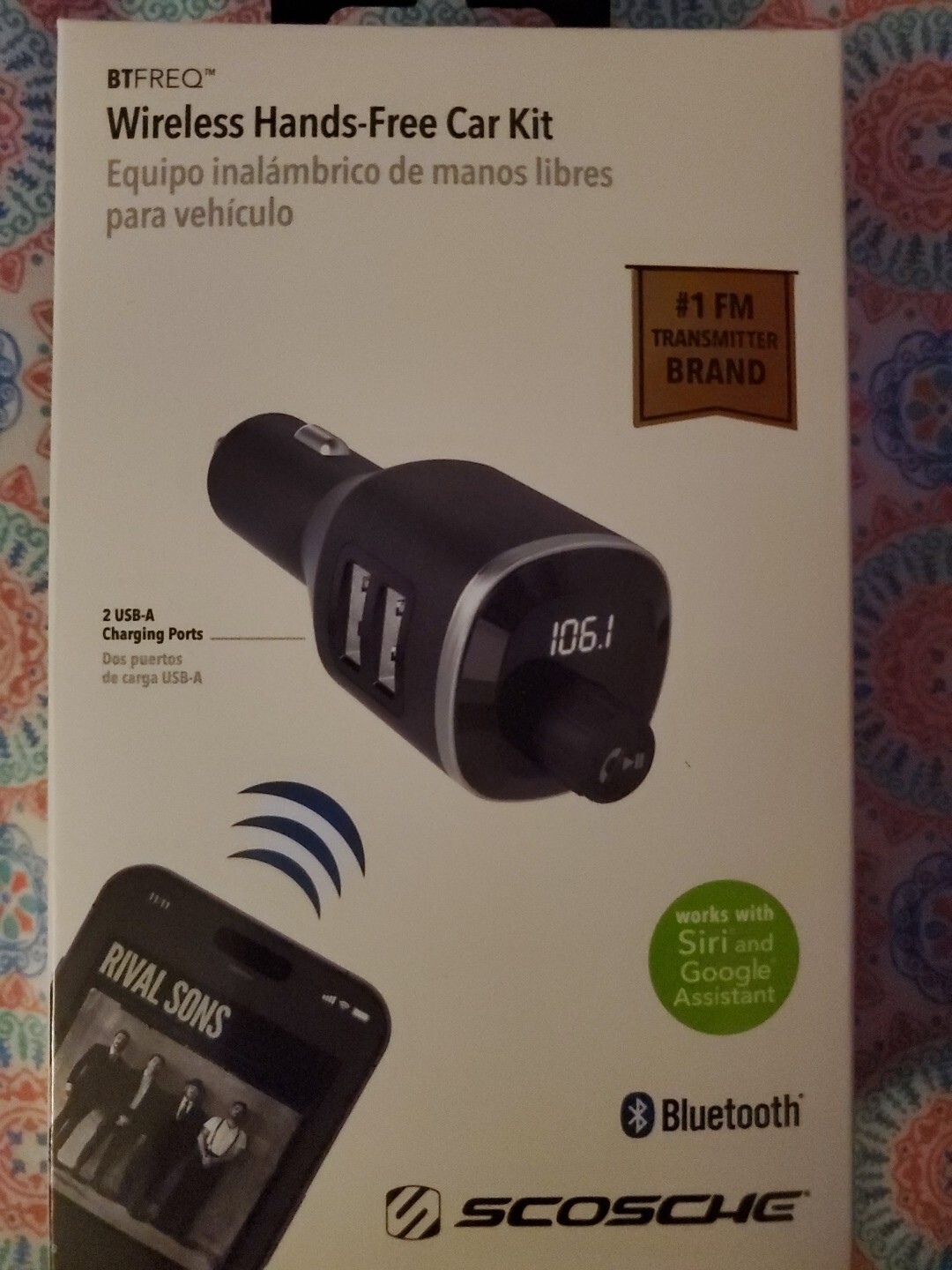 SCOSCHE Universal Bluetooth Hands Free Car Kit with FM Transmitter