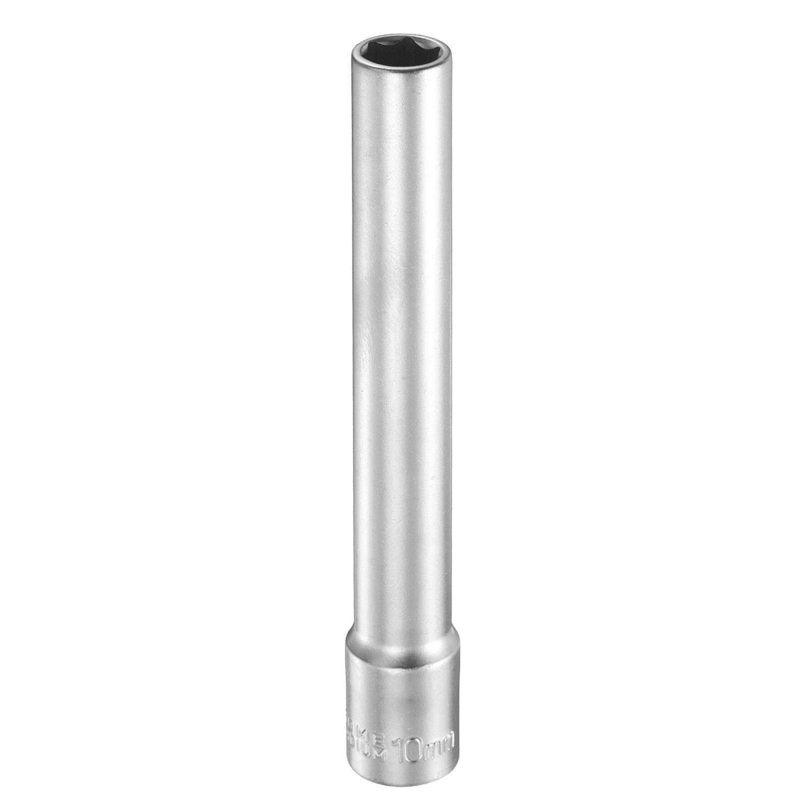 6 Points Deep Socket 3/8" Drive 10mm Nickel Plating Flip Sleeve 4.7" Long