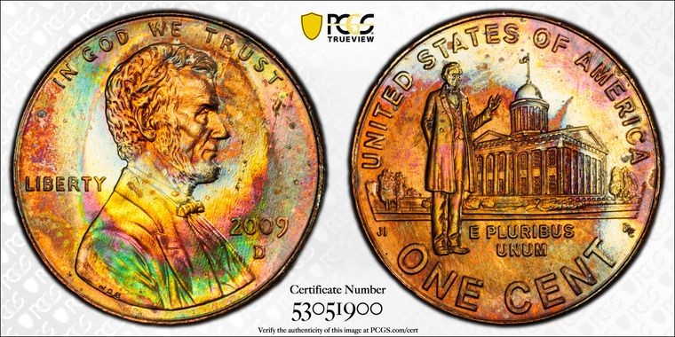 2009 D PCGS UNC Detail Lincoln Bicentennial Professional Life 1c Penny #60506A
