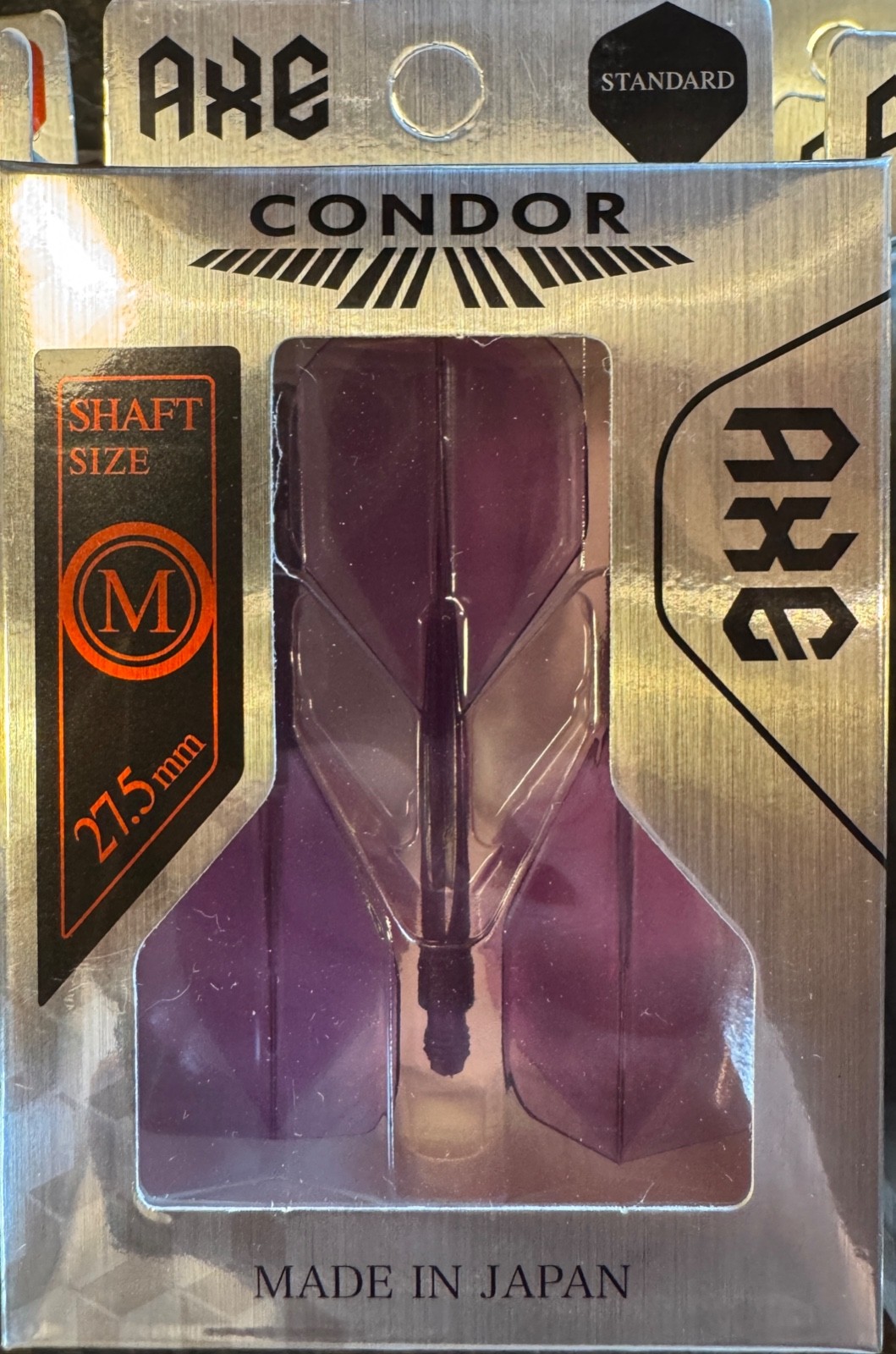 CONDOR AXE STANDARD MED LENGTH 27.5M PURPLE COLOR HEAVY DUTY FLIGHTS SHIPS FREE