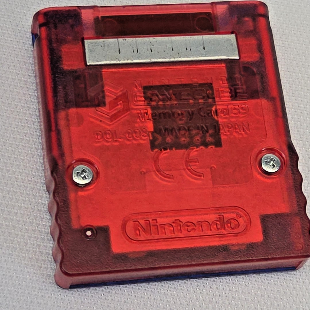 Official Nintendo GameCube Pokemon Box Memory Card 59 w/Sticker - Tested