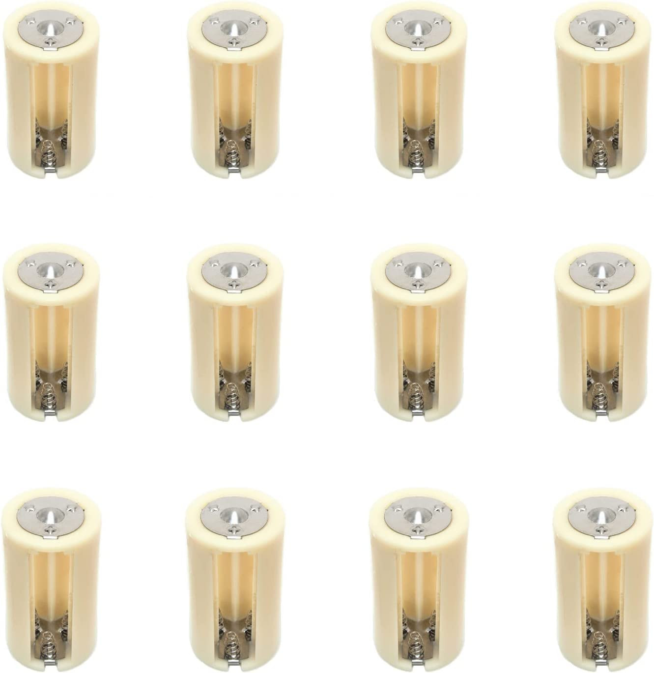 3AA(LR6) to D Size Parallel Battery Convertor Adapter Holder (Pack of 12)
