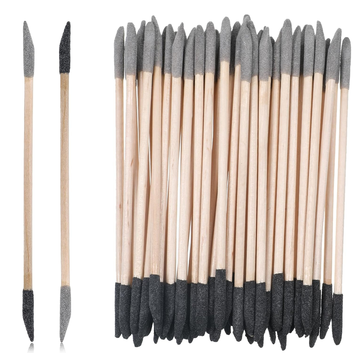 50 PCS Sanding Sticks, Double End Fine Detailing Sanding Stick Matchsticks Sandi