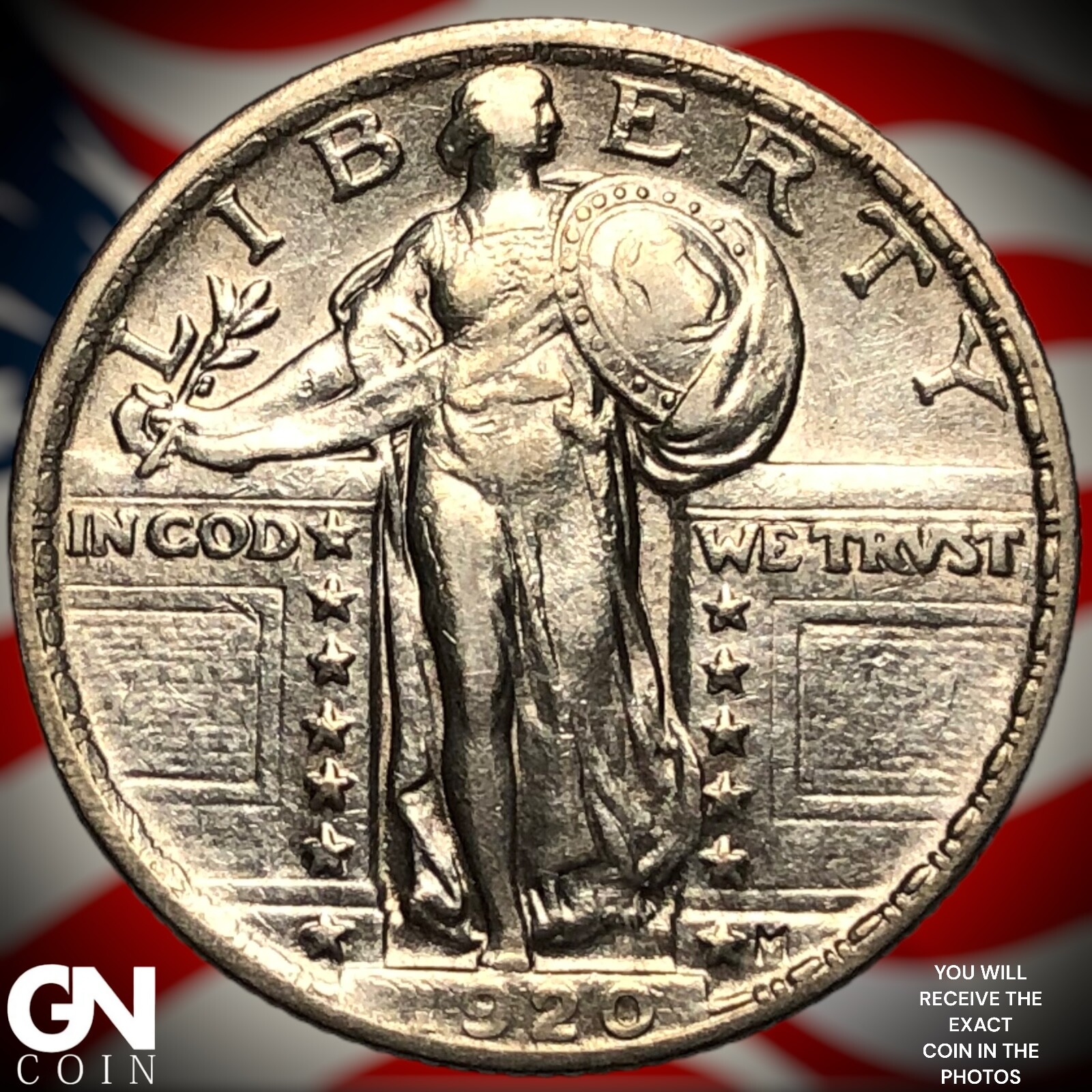 1920 P Standing Liberty Quarter Y1725