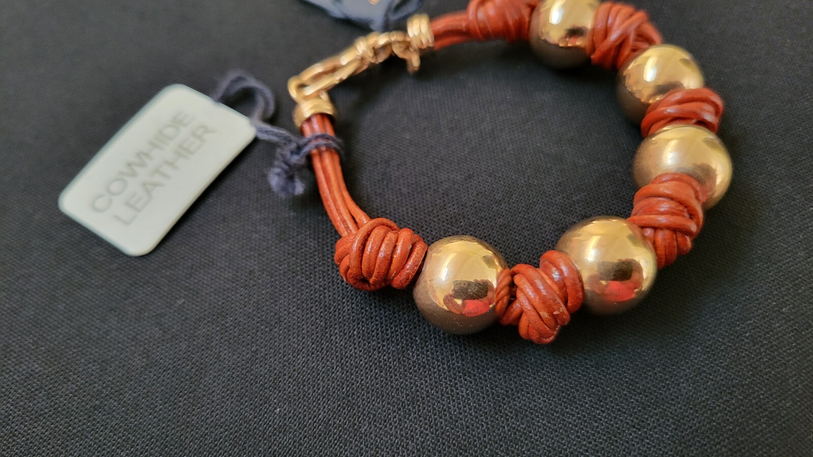 Milor Italy Bronze Leather Bracelet