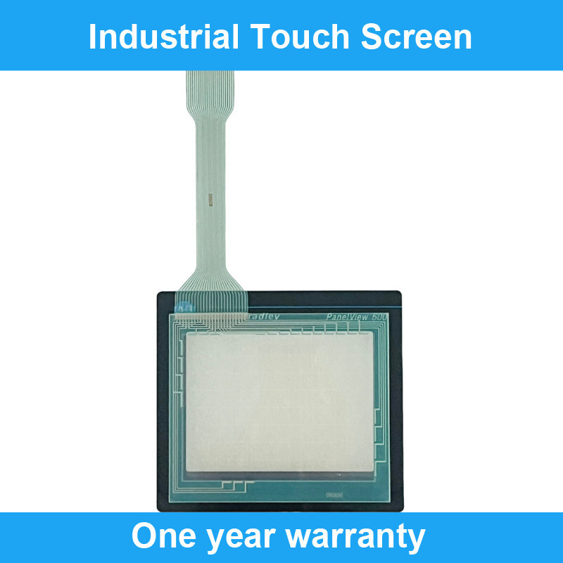 Touch Screen Panel Glass Digitizer For PanelView 600 2711-T6C14L1+Overlay Film