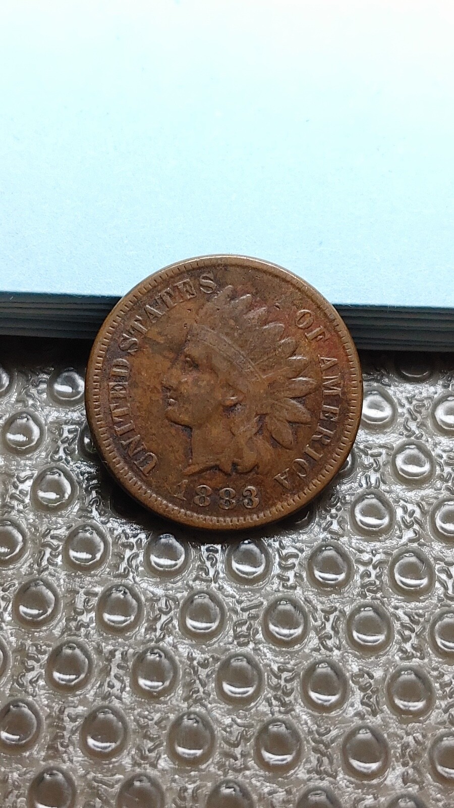 1883 Indian Head Cent Penny VF+                                             Y373
