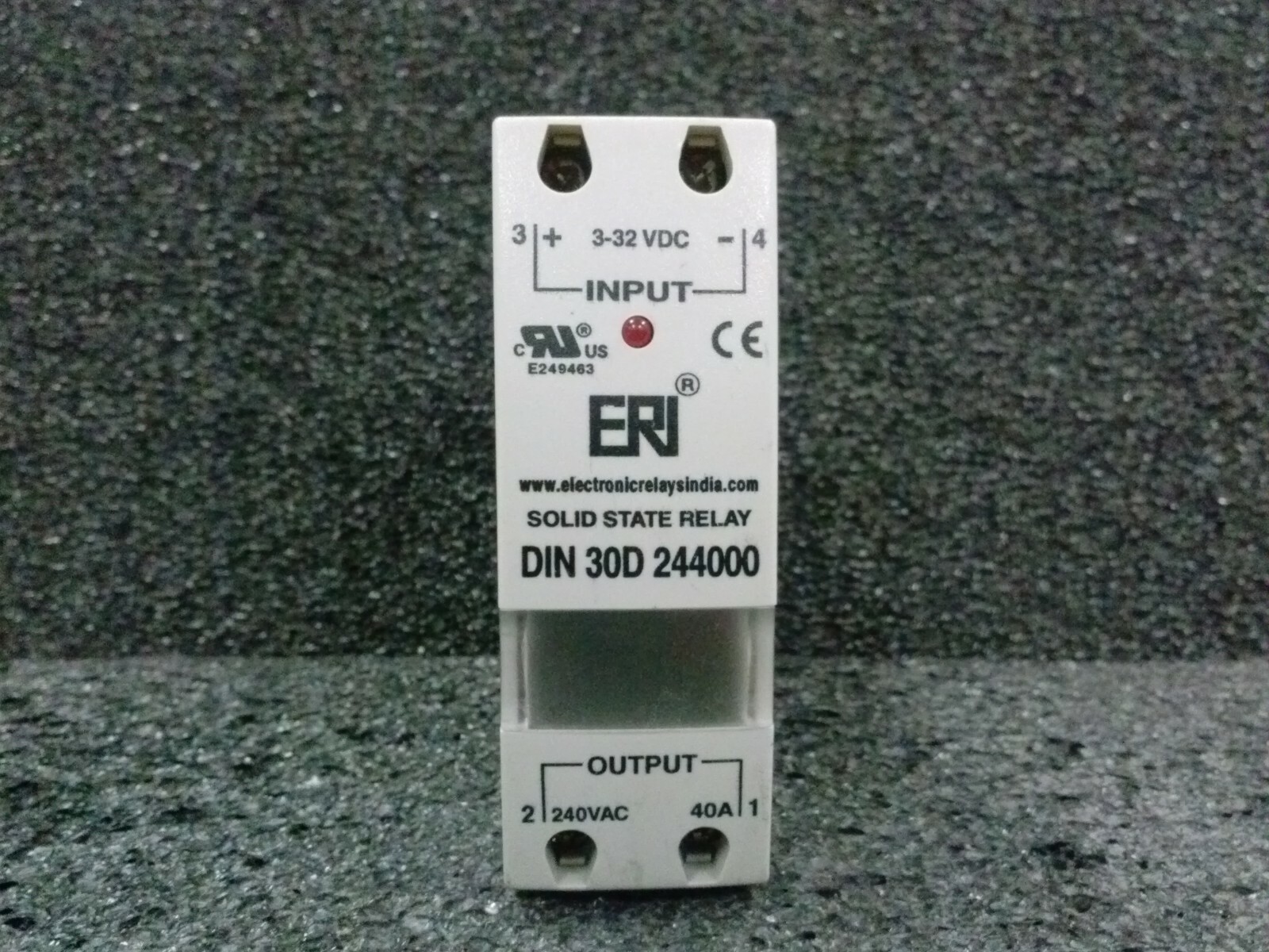 ERI Electronic Relay India DIN 30D 244000 Solid State Relay 240VAC 40A