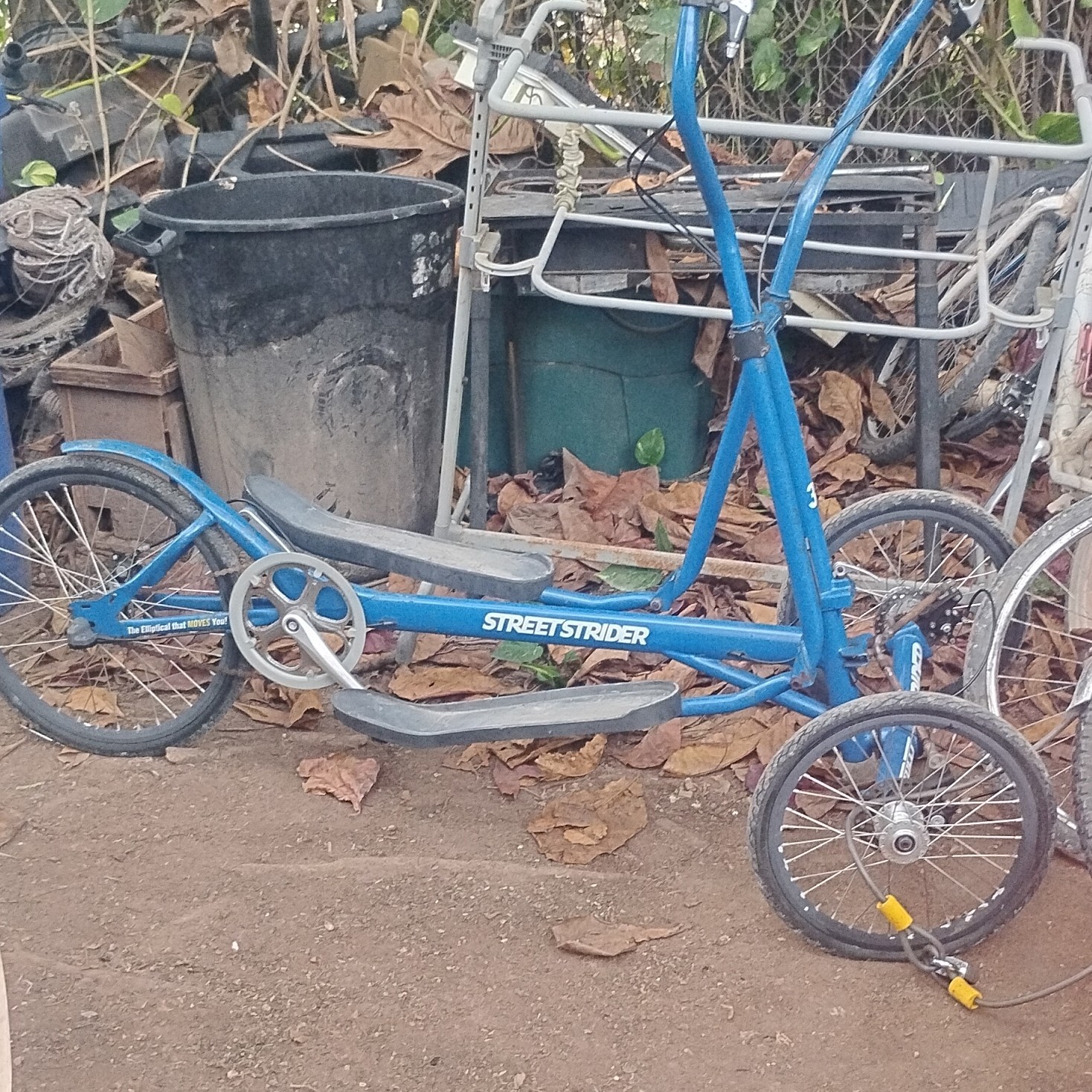 StreetStrider 3i Blue Ergometer Elliptical Bike No Indoor Stand