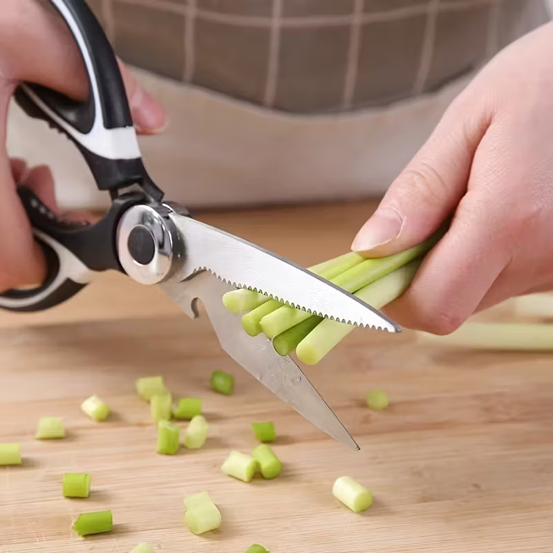 2× Heavy Duty Kitchen Shears Stainless Steel Kitchen Scissors Ultra Sharp Multi