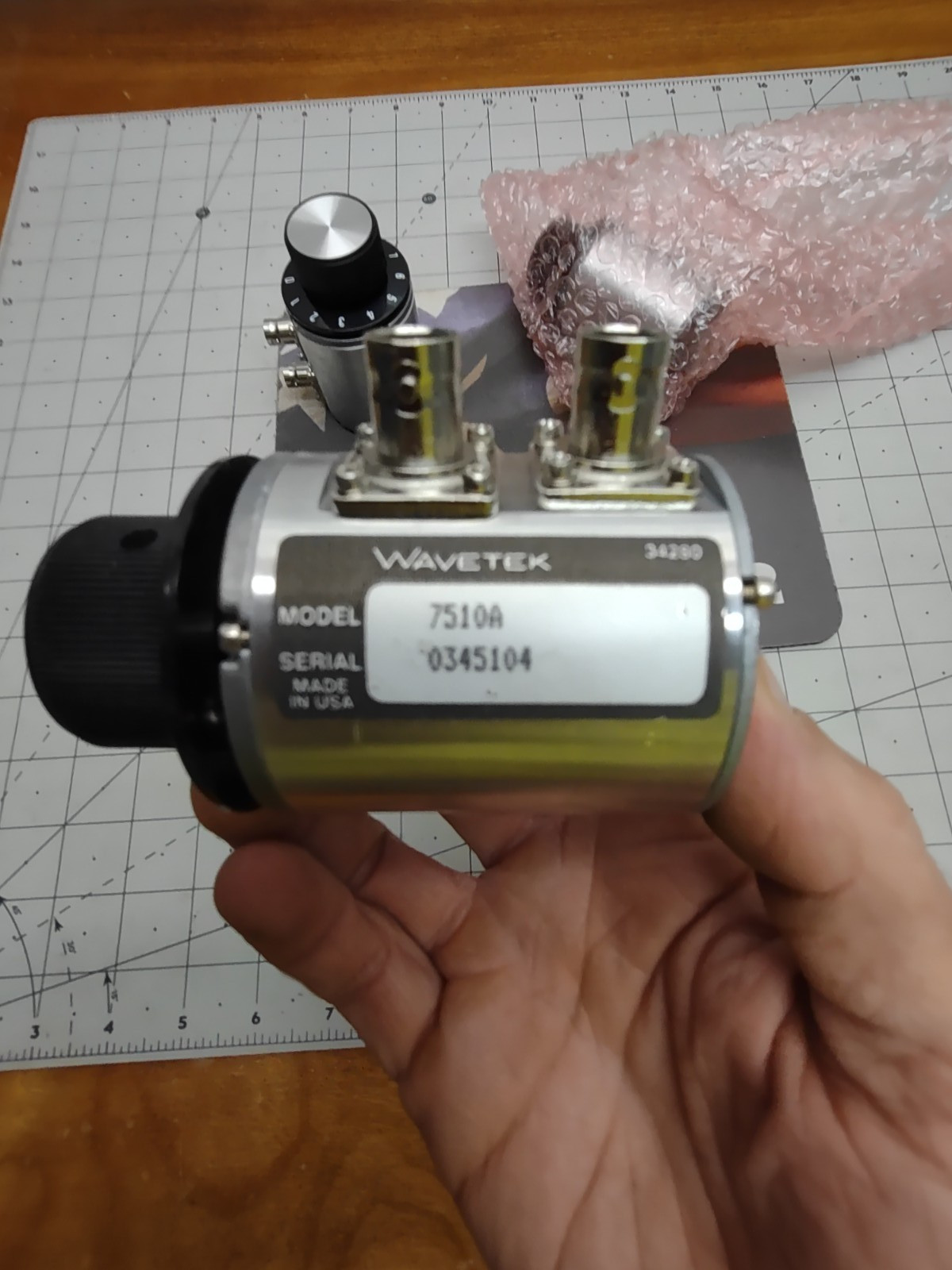 WAVETEK Model 7510A -  75 Ohm Step Attenuator - 0-10 dB - 1 dB Per Step New!