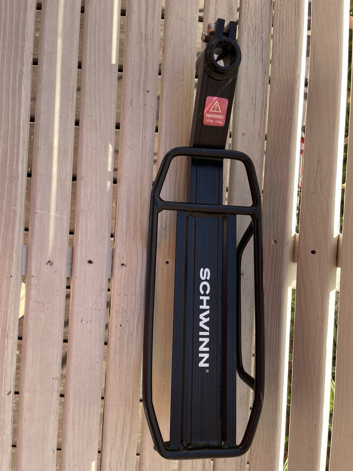 SCHWINN LUGGAGE CARRIER BIKE BICYCLE 20 LB LIMIT PACKAGE CARRIER REAR RACK