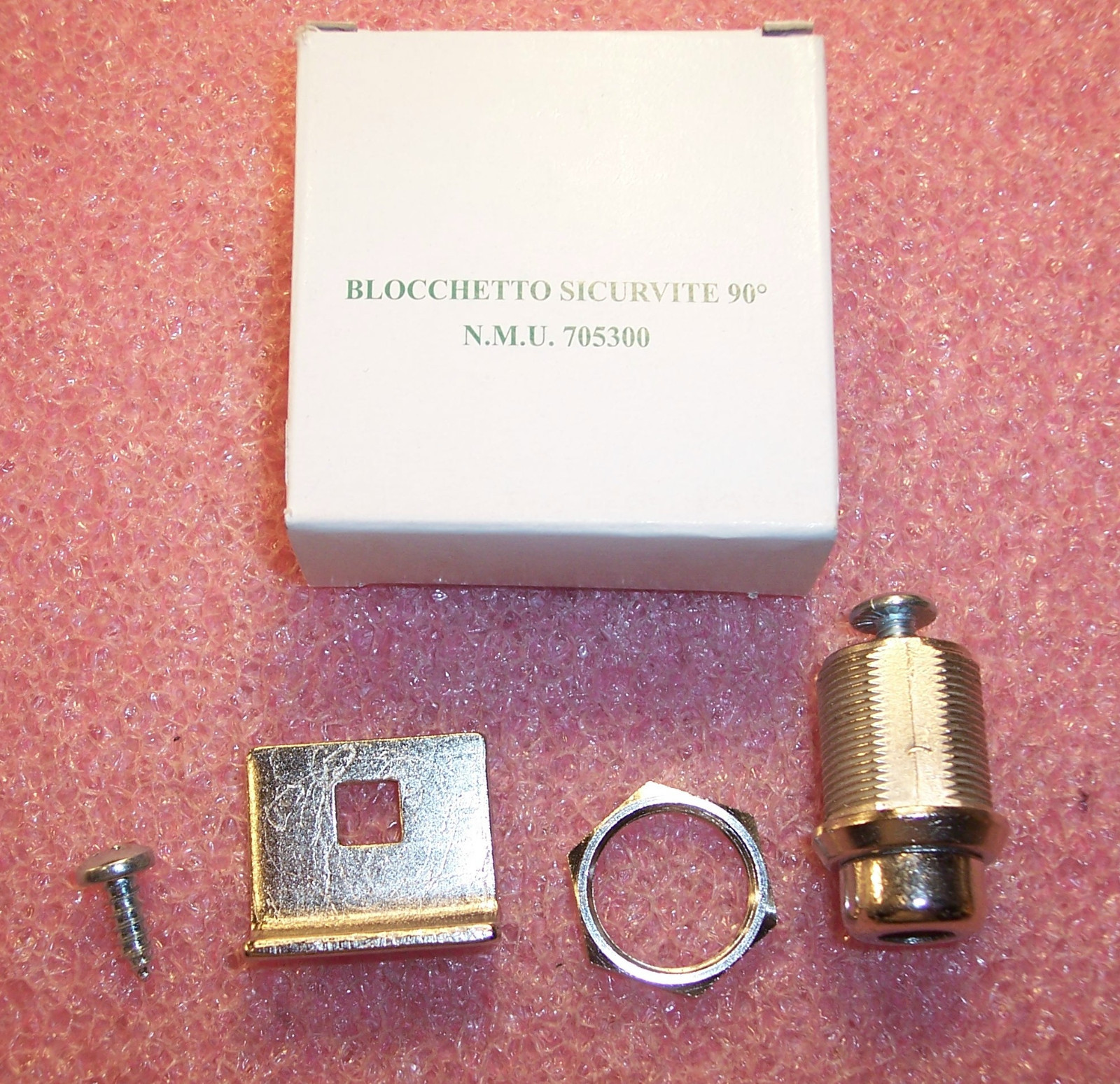 QTY (3) BLOCCHETTO SICURVITE 90' LOCK SETS 705300 BASE SRL MPO FIBER OPTIC