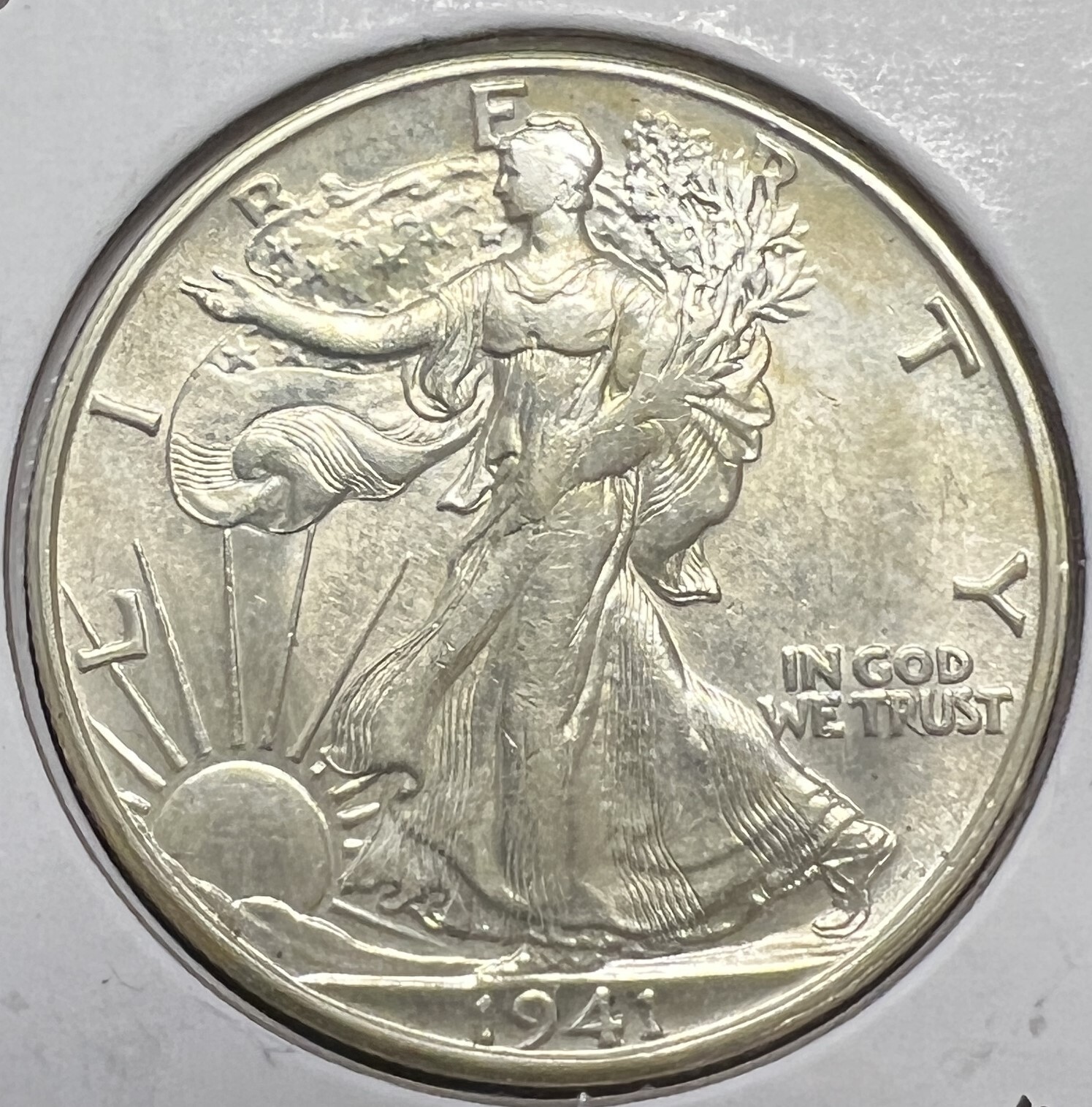 1941-S WALKING LIBERTY SILVER HALF DOLLAR CHOICE AU+  ACTUAL COIN #C13040SM