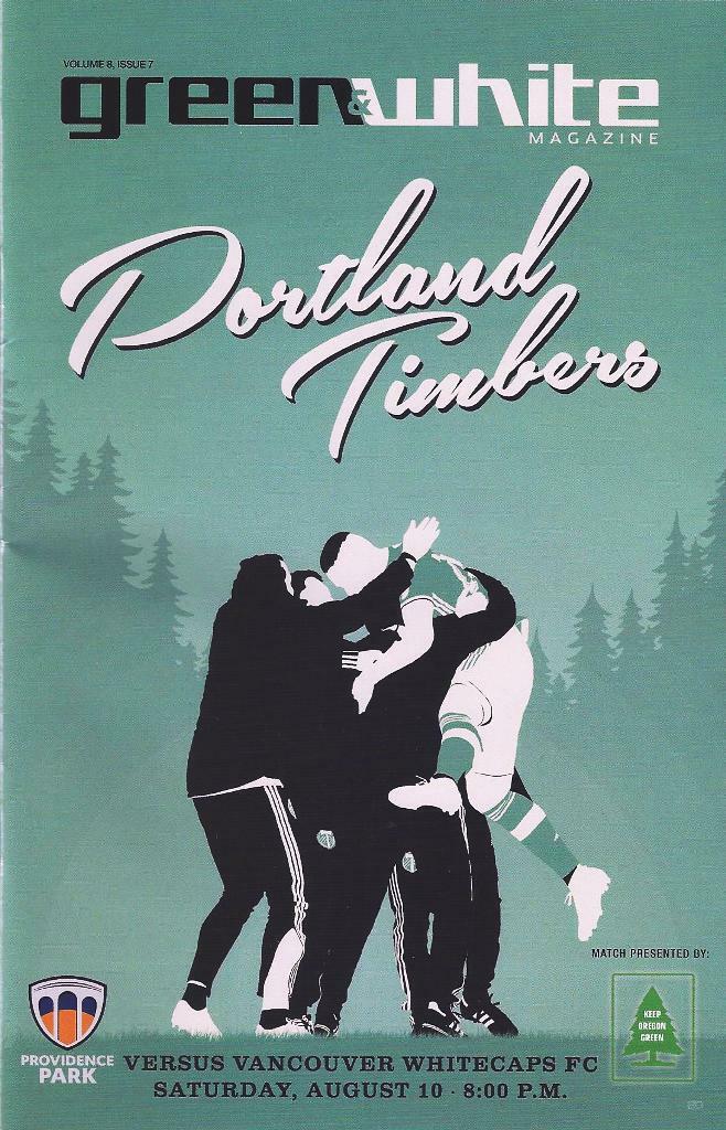 Portland Timbers 'Green & White' MLS Soccer/Football Program Volume 8, Issue 7
