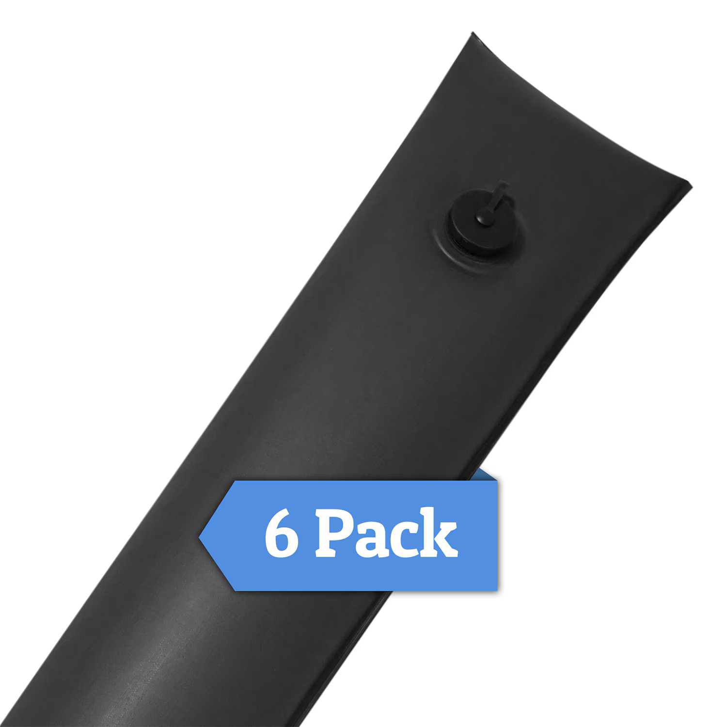 Pool Choice 25 Gauge 10' Single Chamber Water Tube - Black 6 Pack