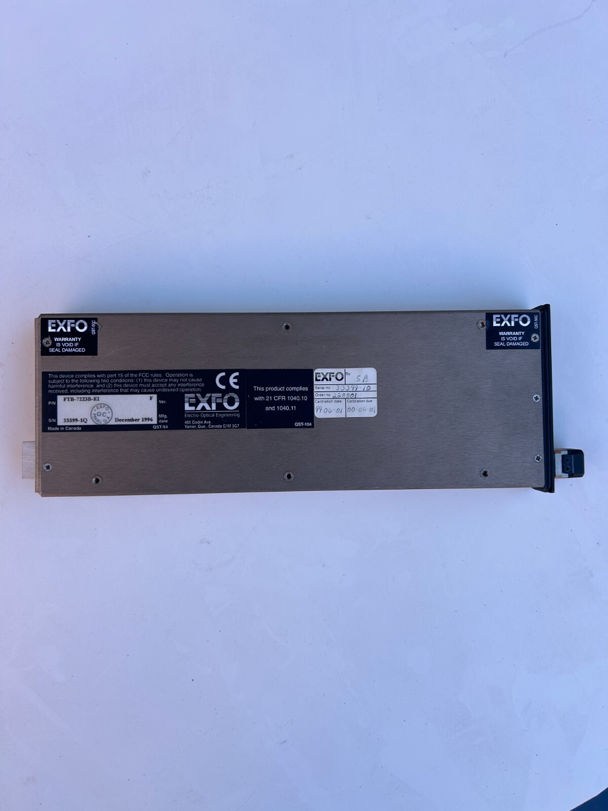 Exfo FTB 7223B EL For Parts Only