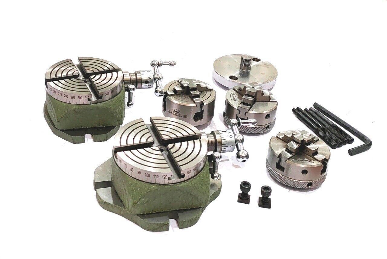 Small Watchmaker 2-3/4" (2.75 Inch) Rotary Table Lathe Jewelry Machine Tools
