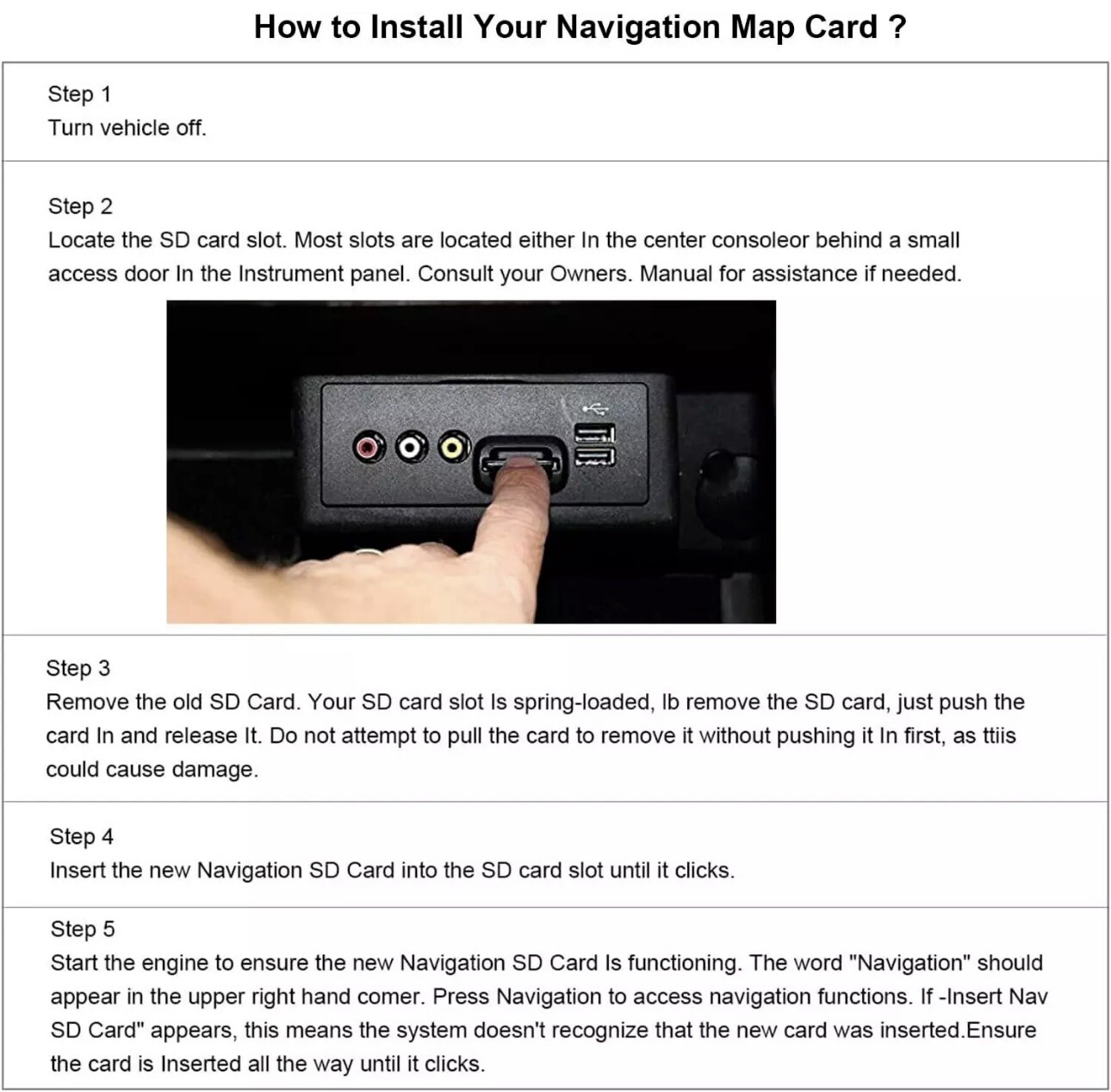 Ford EXPLORER 2024 MAP UPDATE A15 Sync2 SD Card Navigation US/CAN GPS