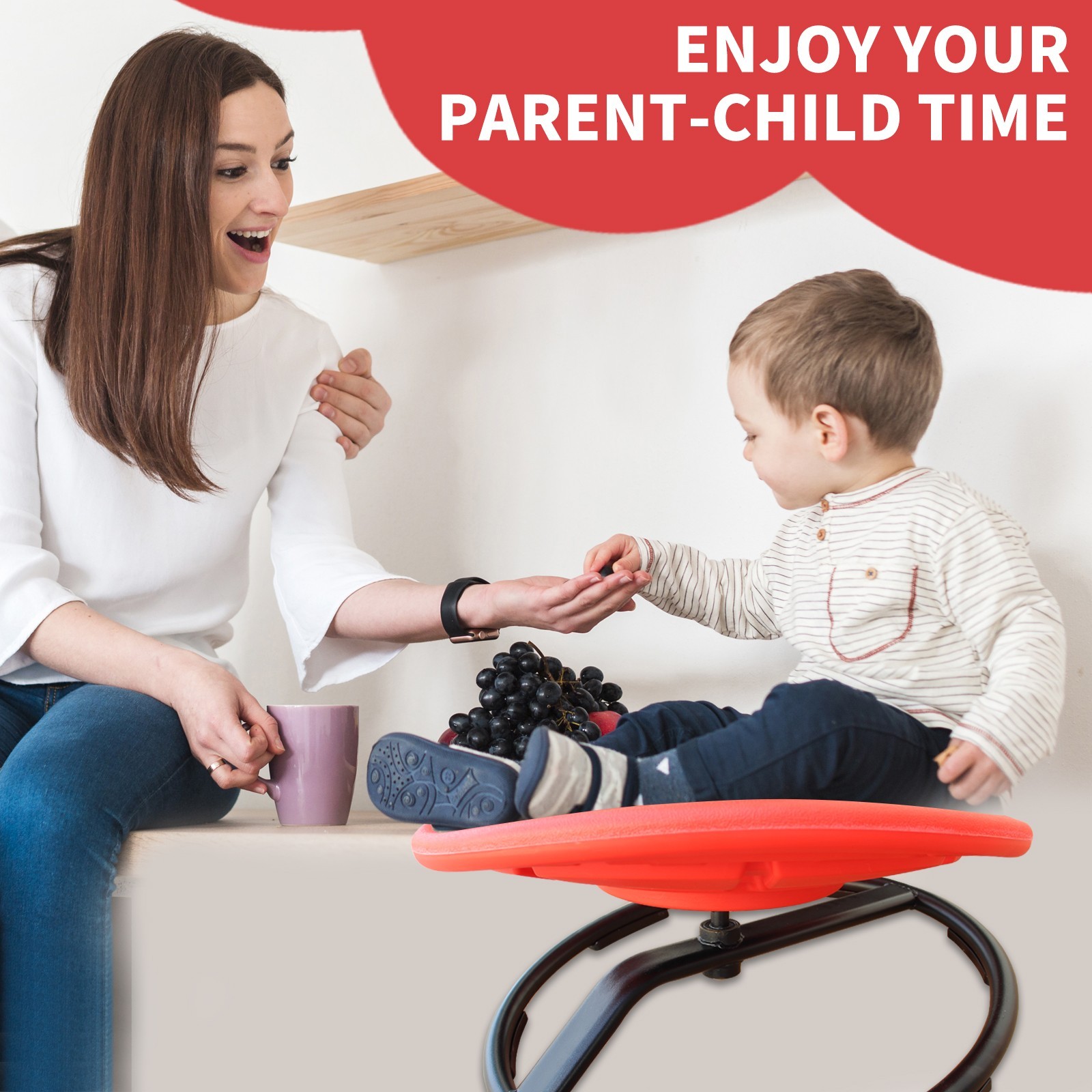 Spinning Chair for Autistic Kids Kids Sensory Swivel Chair for Body Development