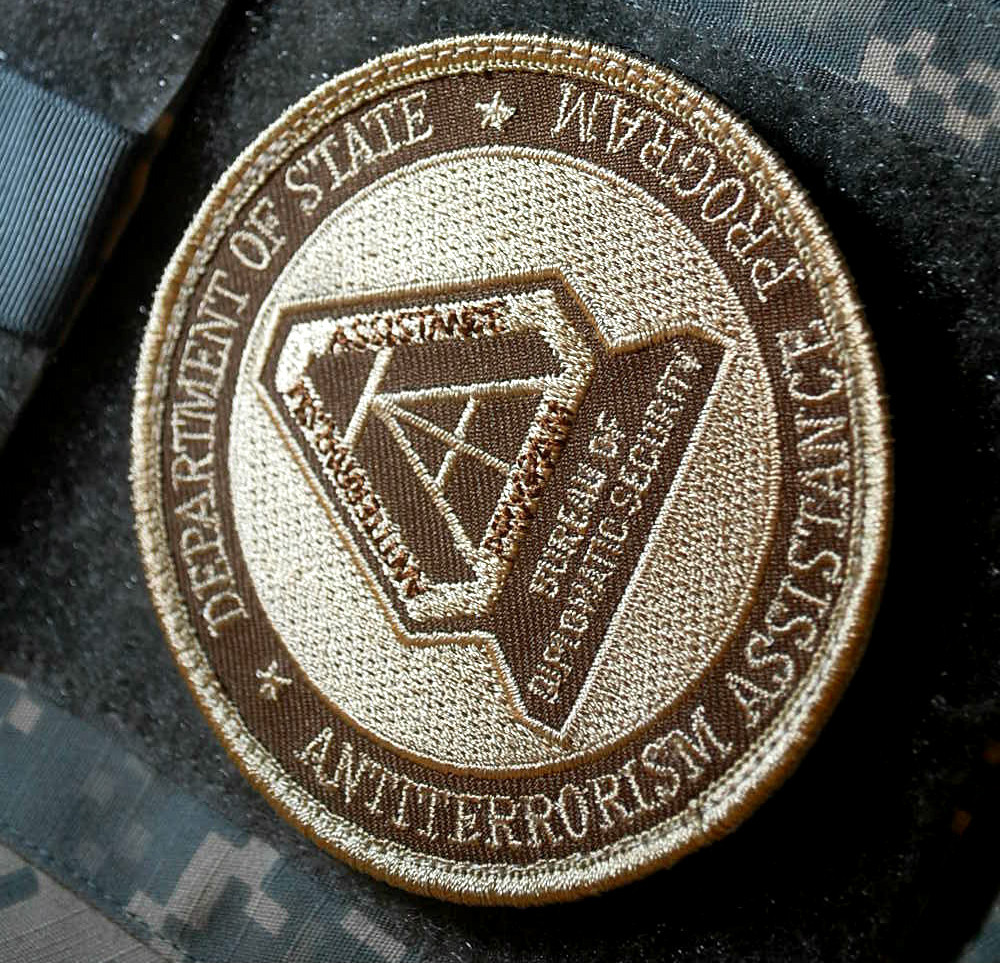 US DIPLOMATIC SECURITY ANTI-TERRORISM ASSISTANCE PROGRAM DynCorp velkrö PATCH