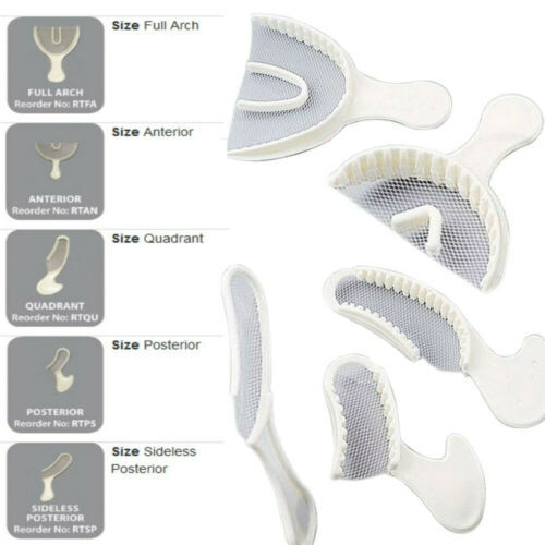 10-50Pcs Dental Disposable Impression Bite Registration Net Tray Dental Net Tray
