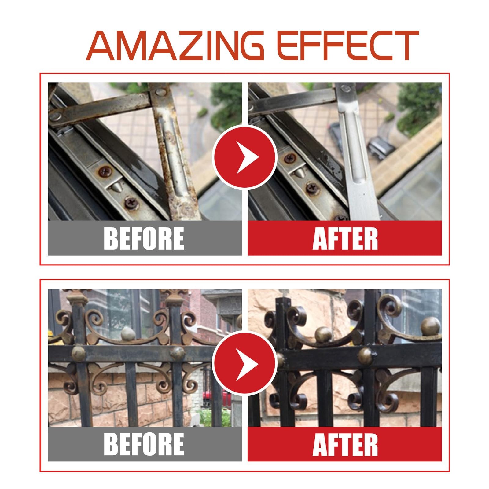 Rust Conversion Agent 300g, Multi-Functional Anti-Rust Paint, Water-Based Met...