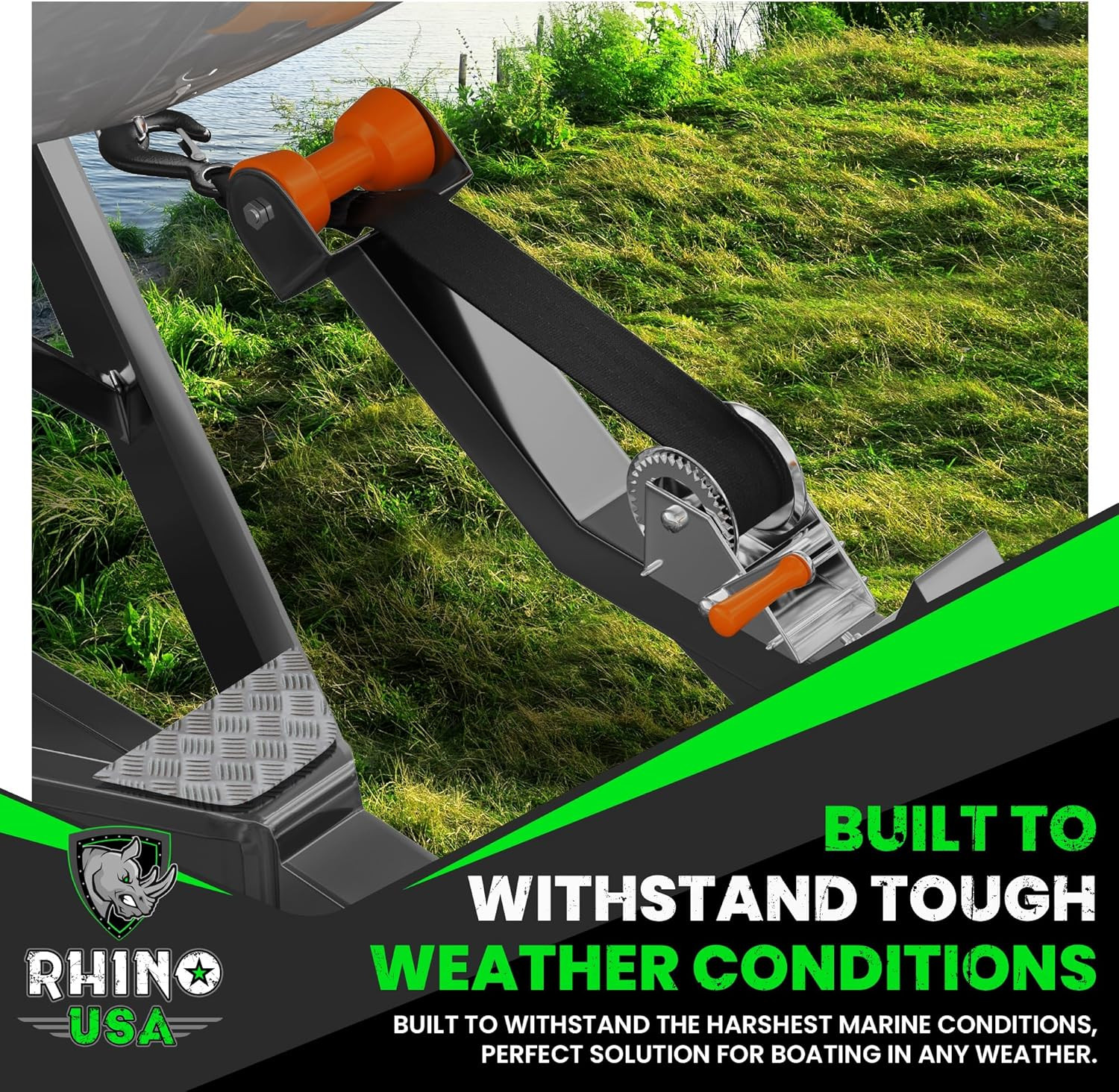 Boat Winch Strap with Hook (2" X 20') - 5,016Lb Break Strength - Ultimate Replac