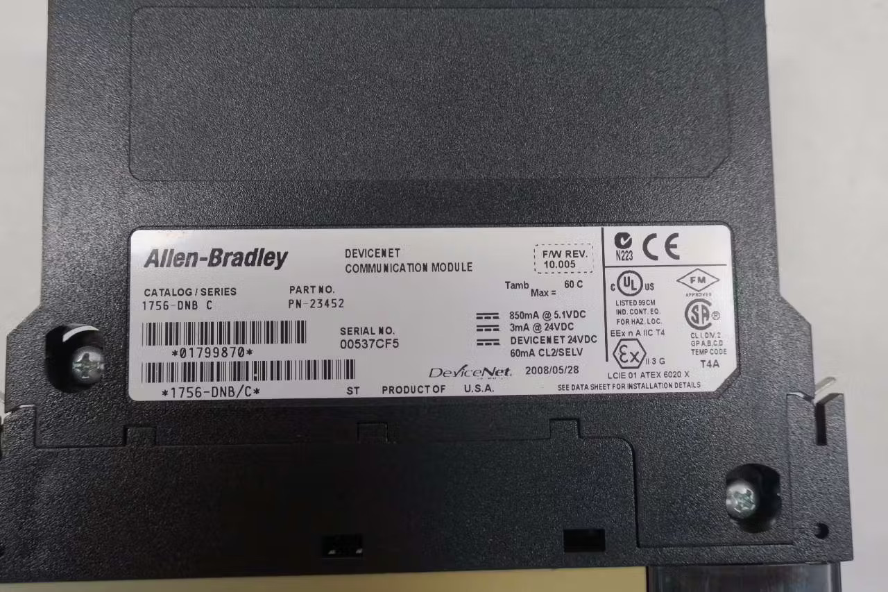 Allen Bradley 1756-DNB Controllogix Devicenet Communication Module Ser C