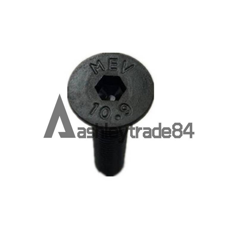 Metric M4 Black 10.9 Carbon Steel Flat Countersunk Head Hex Socket Screw