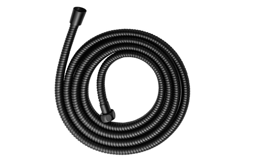 Stainless Steel Shower Hose Electroplating Handheld Head Flex Matte Black 60 In