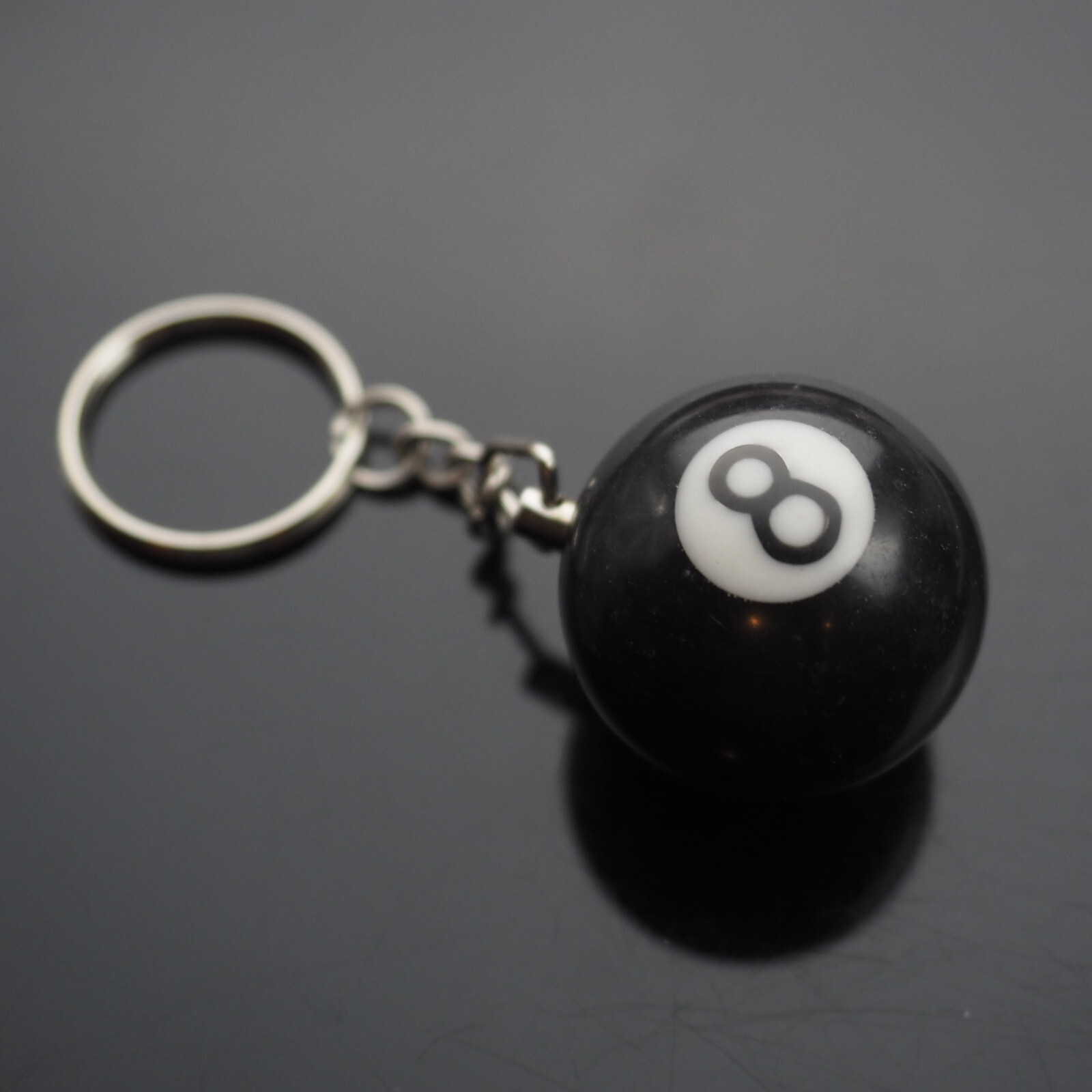 Big Large 1.25" - Pool 8 Ball Billiards Charm Keychain Pendant Cool Player Gift